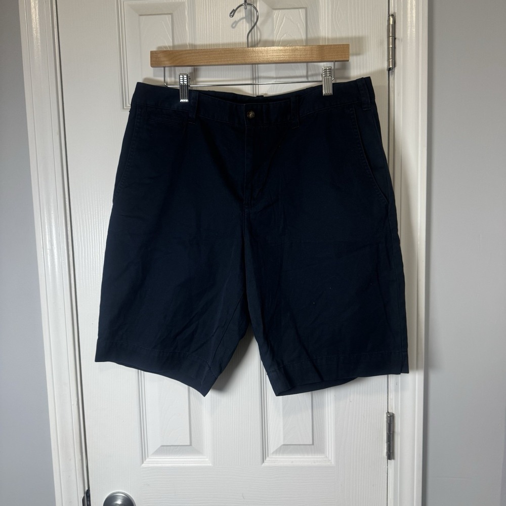 Polo Ralph Lauren Navy Blue Women's Shorts Size 12 White Pony Logo Twill